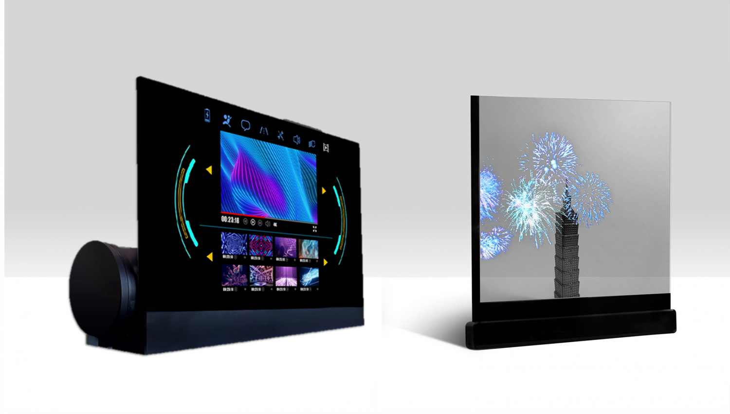 可卷式、折迭性、高透明